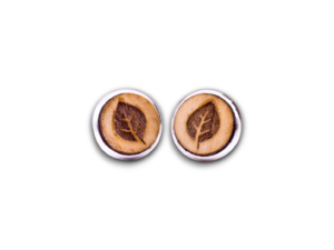 ohrstecker laubblatt 1