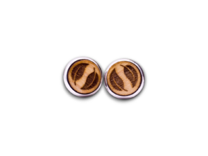 ohrstecker laubblatt 2