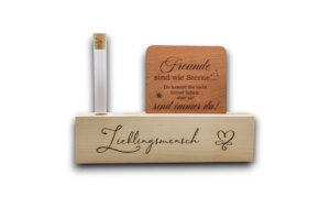 kartenhalter ahorn lieblingsmensch