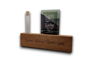 kartenhalter eiche schön dass es dich gibt