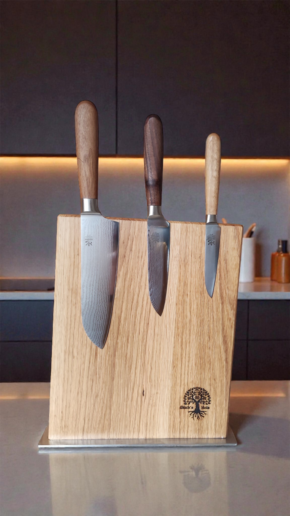 Messerblock Eiche geölt Messerblock Eiche geölt