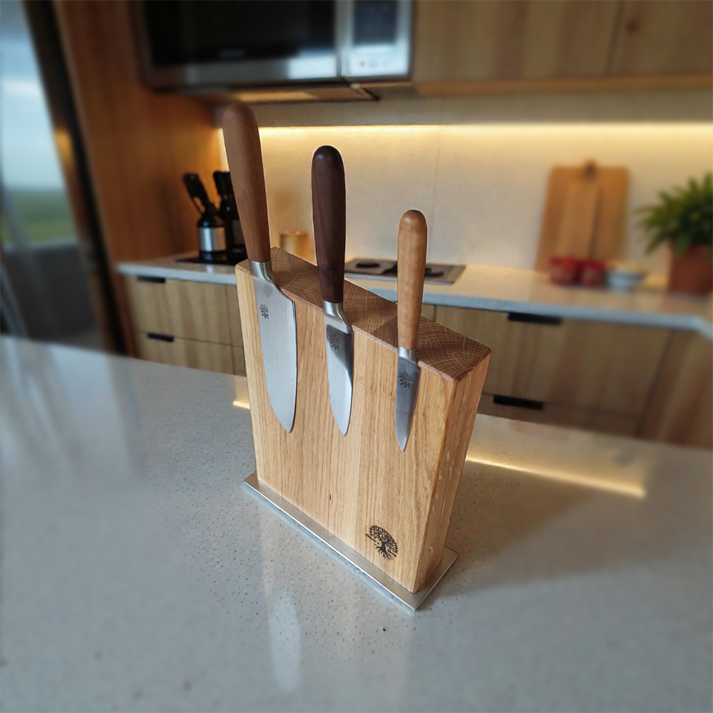 Messerblock Eiche geölt Messerblock Eiche geölt