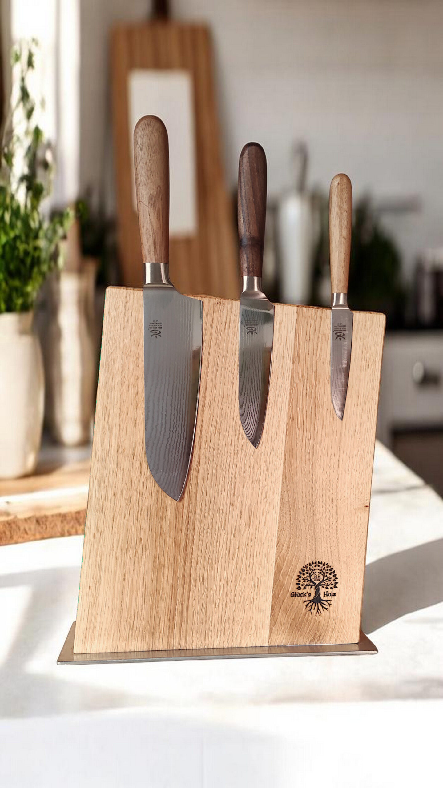 Messerblock Eiche geölt Messerblock Eiche geölt