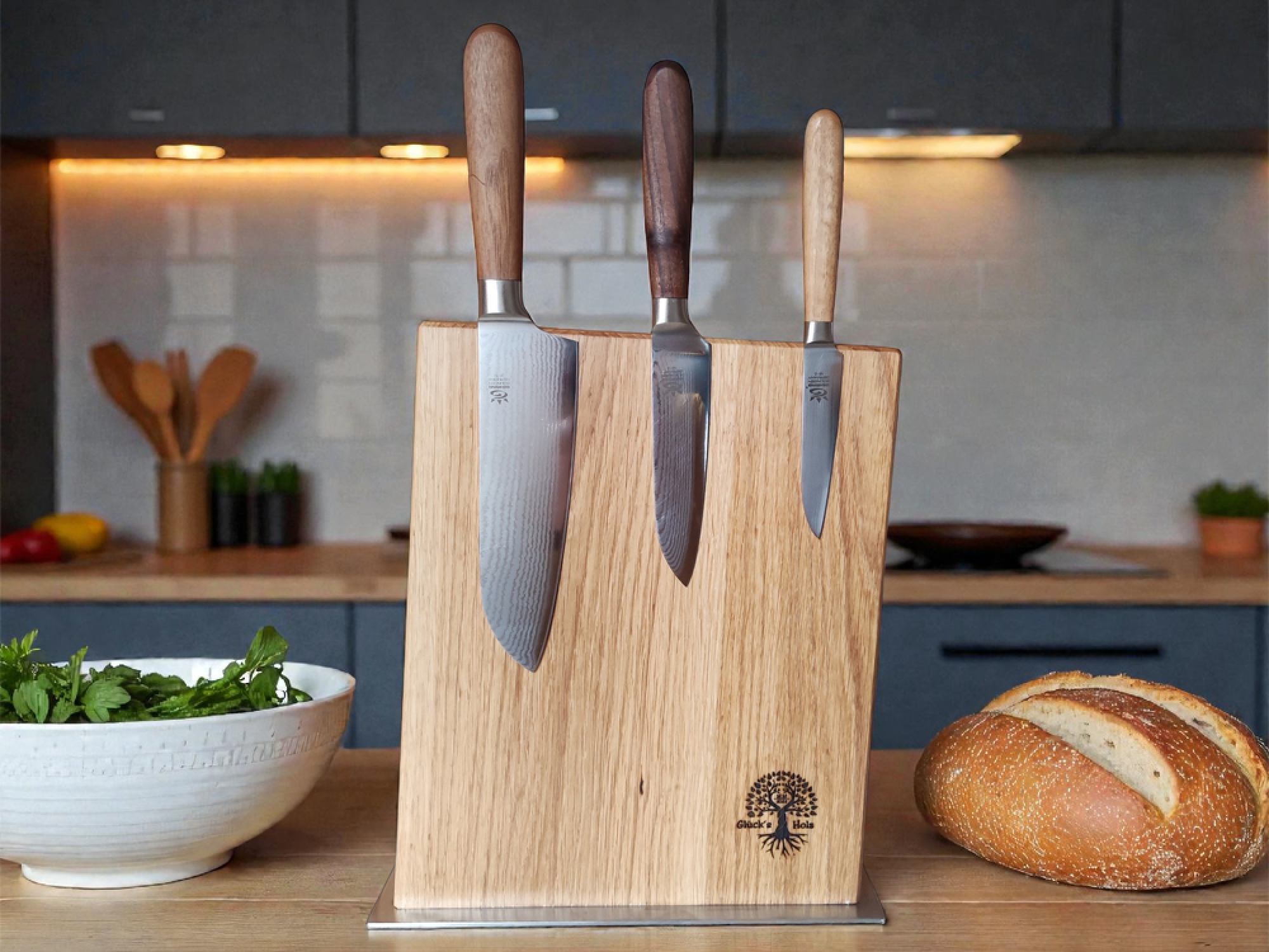 Messerblock Eiche geölt