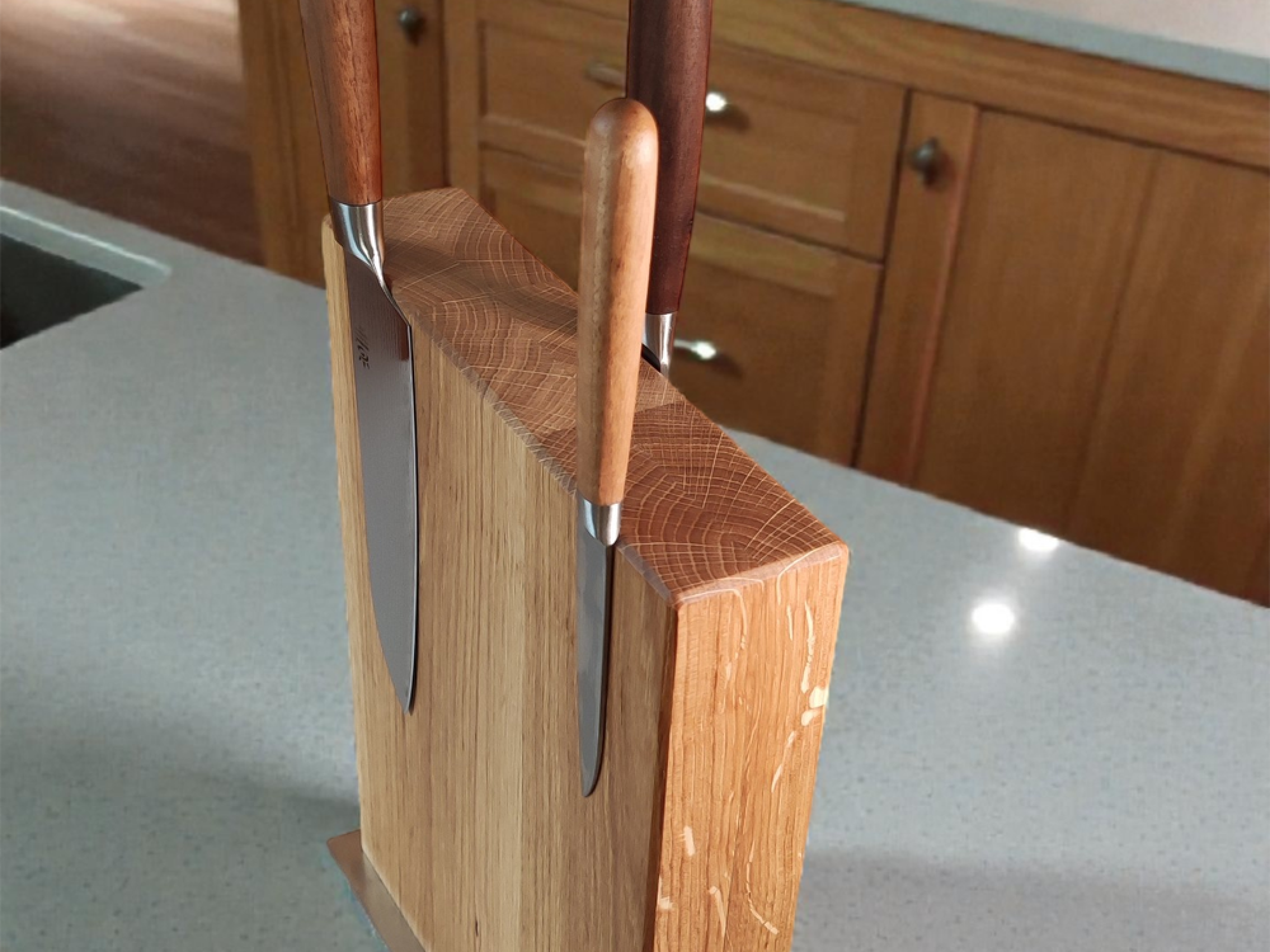 Messerblock Eiche geölt